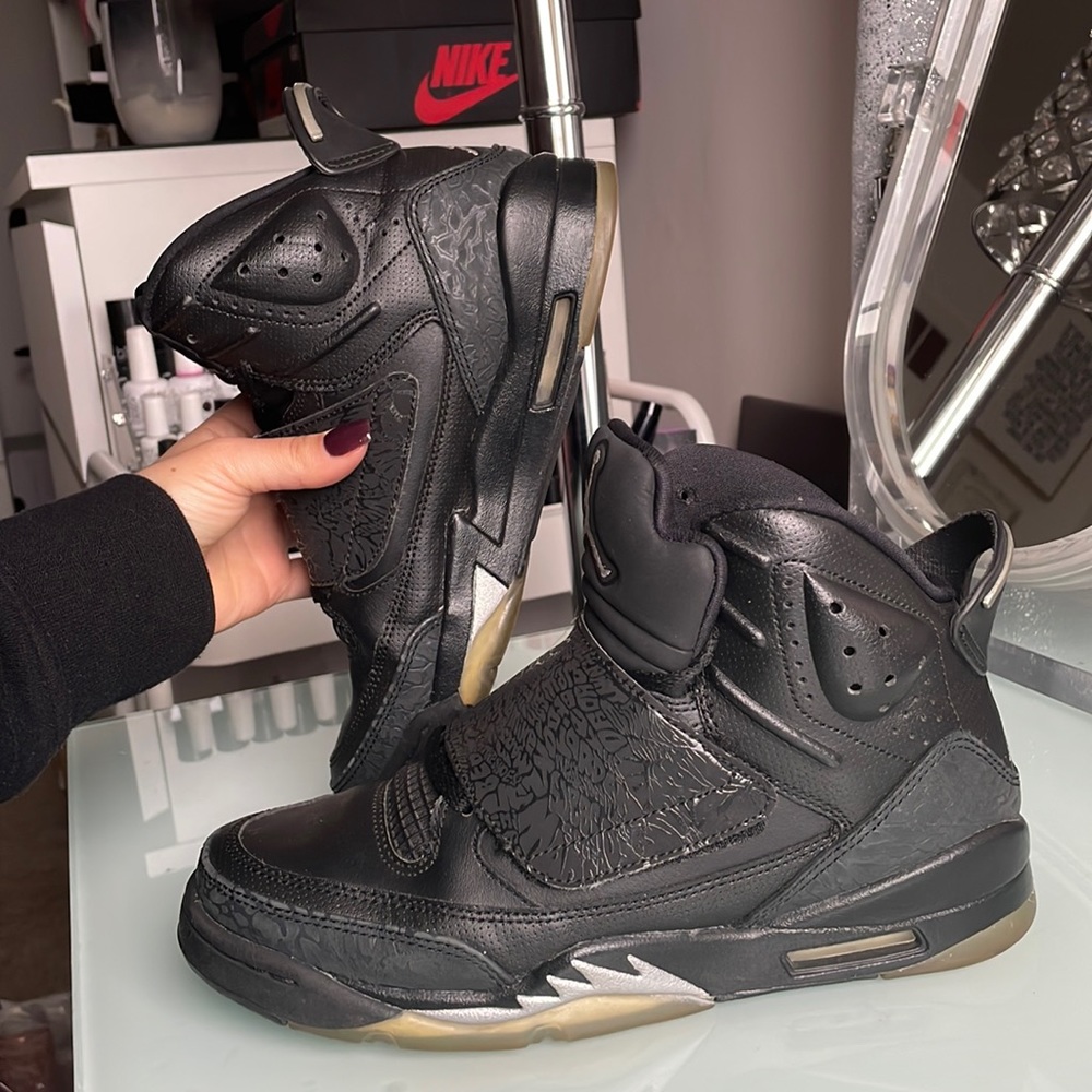 Mens Air Jordan Son Of Mars Black Cat Black Metallic Silver Anthracite